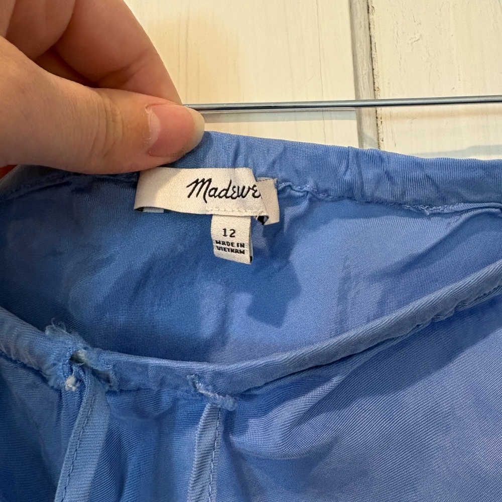Madewell Soft Blue Maxi Skirt with Drawstring Waist - Picture 2 of 2